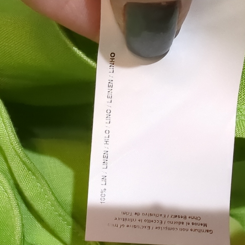 Joseph Ribkoff green Linen blouse - Picture 11 of 11